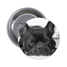 French Bulldog Round Button