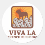 French Bulldog Round Sticker