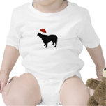 French Bulldog Santa Hat Baby Creeper