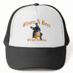 French Bulldog Shares A Beer hats