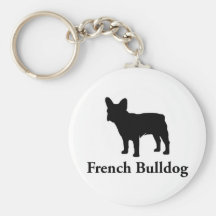 French Bulldog Silhouette Keychains