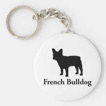 French Bulldog Silhouette Keychains