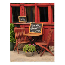 French Cafe Postcard