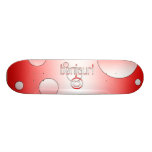 French Canadian Gifts Hello Bonjour + Smiley Face Skate Decks
