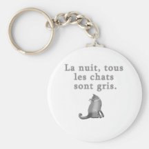 French Cats Saying Products Key Chain