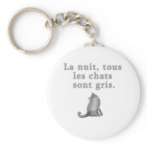 French Cats Saying Products Key Chain
