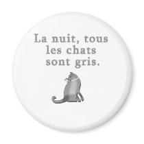 French Cats Saying Products Refrigerator Magnets