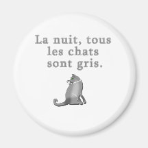 French Cats Saying Products Refrigerator Magnets