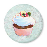 French Chocolate Cupcake Victorian Style Magnet