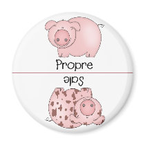French Clean Dirty Dishwasher Magnets magnets