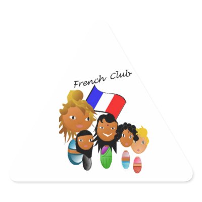 French club triangle stickers by Dieezah