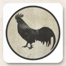French Cockerel Drink Coasters