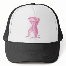 French Corset Pink Mesh Hat