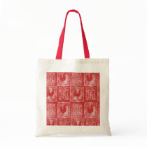 French Country Grannies Kitchen Tablecloth Tote Canvas Bag