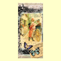 French Couple Carriage Vintage Style Invitation rack cards