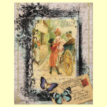 French Couple in Carriage 18th Century Flyer flyers