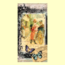 French Couple in Carriage 18th Century Photo Card photo cards