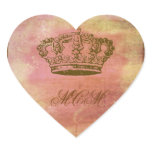 French Crown in Pink & Ivory stickers