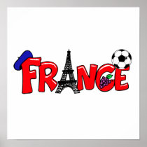 French culture football fans gifts print