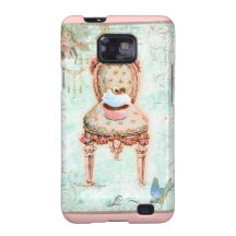 French Cupcake & Victorian Chair Samsung Galaxy Cover