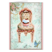 French Cupcake Victorian Style Cards