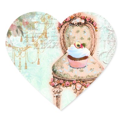 French Cupcake Victorian Style Stickers by lapapeteriedeParis