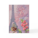 French Eiffel Tower Mon Ami Friendship Card