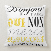 French Essentials Pillow