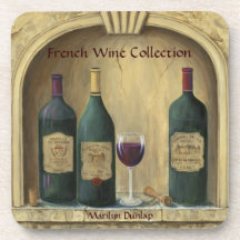 French Estate Wine Collection Drink Coaster
