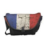 French Flag Aged Messenger Bags