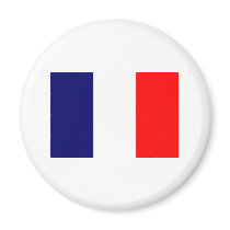 French Flag Design - OUI ! Magnet