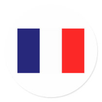 French Flag Design - OUI ! Sticker