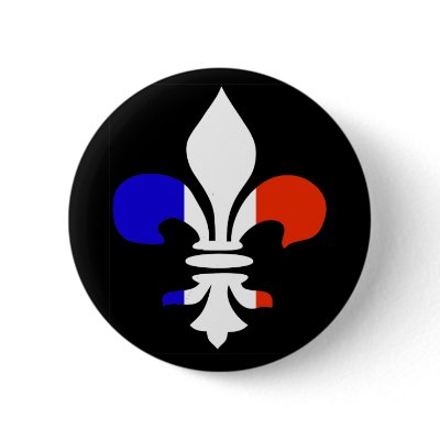 French Fleur de lis  Button by 777Images