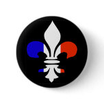 French Fleur de lis  Button