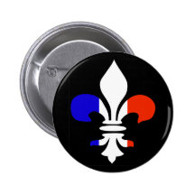 French Fleur de lis  Button