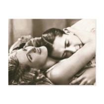 French Flirt 2 - Romantic Postcard Art