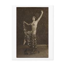 French Flirt - Vintage Risqué Pinup Girl Postcard