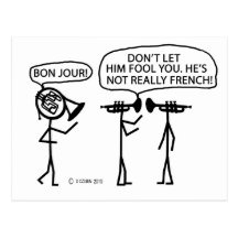 French French Horn Postcards