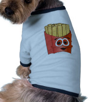 French Fries Cartoon Dog Tshirt