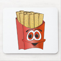 French Fries Cartoon Mousepads