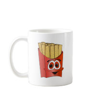 French Fries Cartoon Mugs
