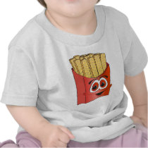 French Fries Cartoon T-shirts