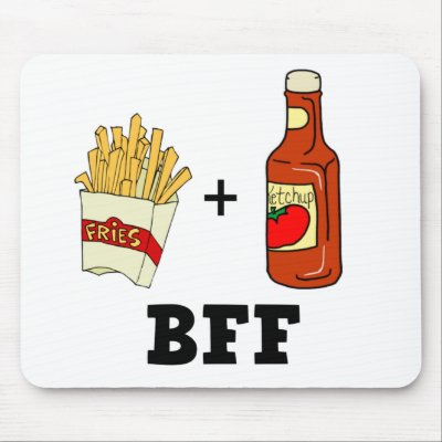 French fries & Ketchup BFF by tshirtfun