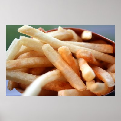 French Fries Poster by SjStevenson