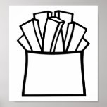 French fries print
