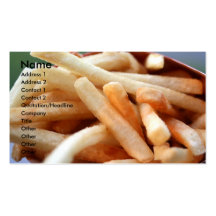 French Fries Profile Card Business Card