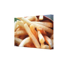 French Fries Wrapped Canvas Stretched Canvas Print