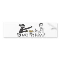 French Fry Ninja Bumper Sticker