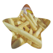 French Fry Star Sticker