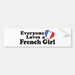 French Girl Bumper Sticker